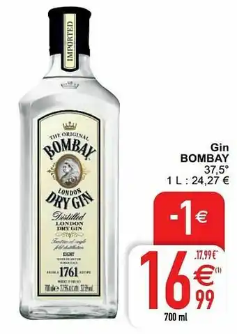 Cora Gin bombay aanbieding