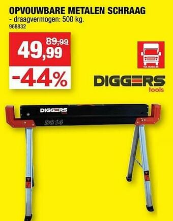 Hubo Opvouwbare metalen schraag aanbieding
