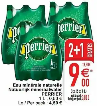 Cora Eau minérale naturelle natuurlijk mineraalwater perrier aanbieding