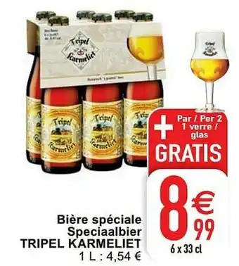 Cora Bière spéciale speciaalbier tripel karmeliet aanbieding