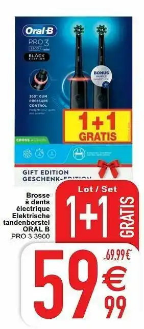 Brosse à dents électrique elektrische tandenborstel oral b pro 3 3900