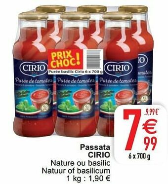 Cora Passata cirio aanbieding