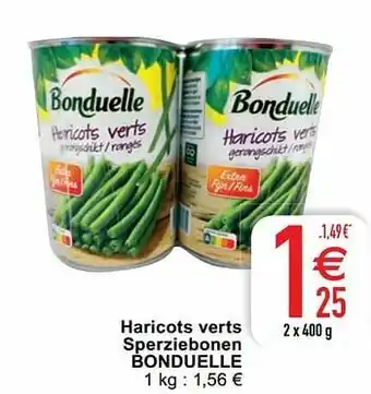 Cora Haricots verts sperziebonen bonduelle aanbieding