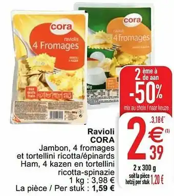Cora Ravioli cora aanbieding