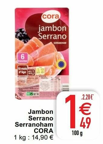 Jambon serrano serranoham cora