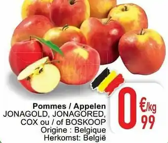 Cora Pommes - appelen jonagold jonagored cox ou - of boskoop aanbieding