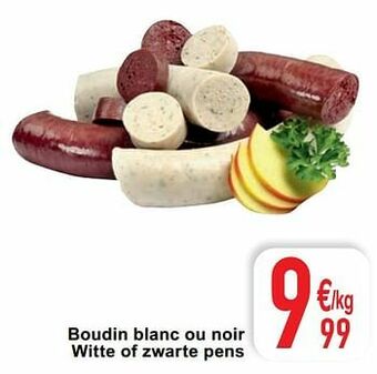 Cora Boudin blanc ou noir witte of zwarte pens aanbieding