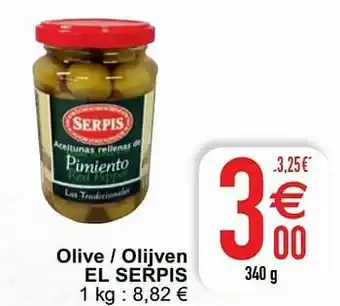 Olive - olijven el serpis