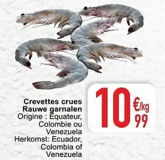 Cora Crevettes crues rauwe garnalen aanbieding