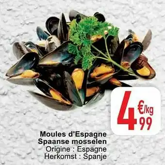Cora Moules d`espagne spaanse mosselen aanbieding