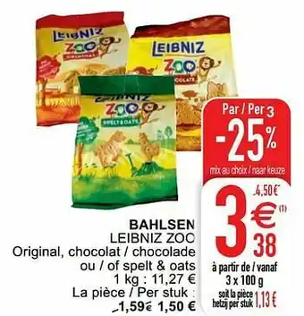 Cora Bahlsen leibniz zoo aanbieding