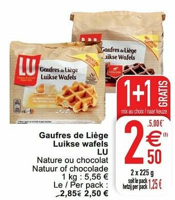 Cora Gaufres de liège luikse wafels lu aanbieding