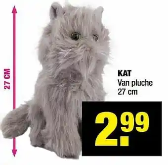Big Bazar Kat van pluche aanbieding