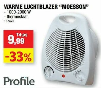 Hubo Profile warme luchtblazer moesson aanbieding