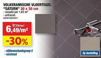 Hubo Volkeramische vloertegel saturn aanbieding