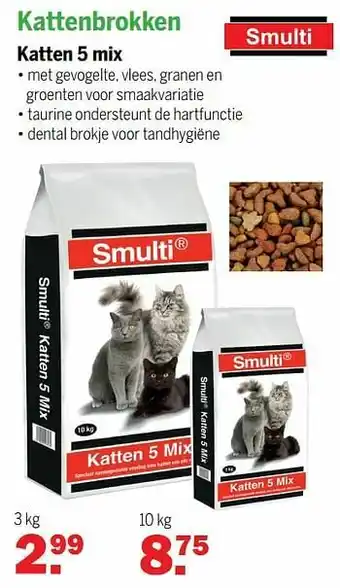 Van Cranenbroek Kattenbrokken katten 5 mix aanbieding