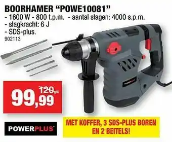 Hubo Powerplus boorhamer powe10081 aanbieding