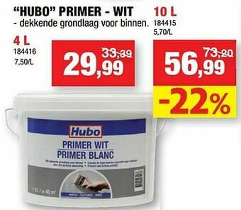 Hubo Hubo primer - wit aanbieding