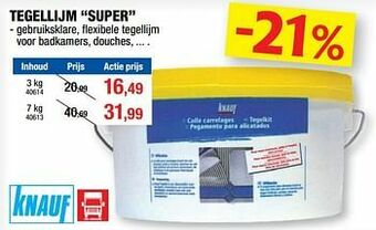 Hubo Tegellijm super aanbieding
