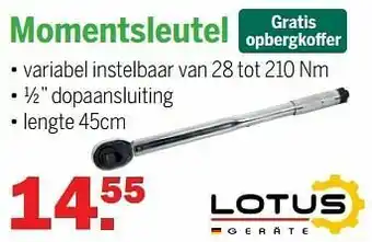 Van Cranenbroek Momentsleutel aanbieding