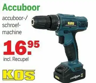 Van Cranenbroek Kos accuboor aanbieding