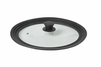 Makro Cosy & Trendy Deksel glas Ø 28/30/32 cm zwart/transparant aanbieding