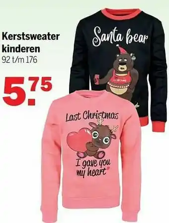 Van Cranenbroek Kerstsweater kinderen aanbieding
