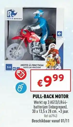 Trafic Pull-back motor aanbieding