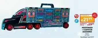 Vrachtwagen + 11 auto’s en accessoires
