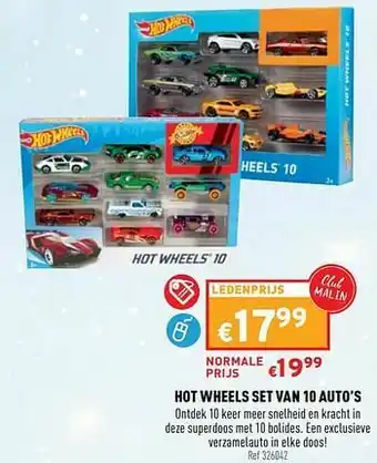 Trafic Hot wheels set van 10 auto’s aanbieding