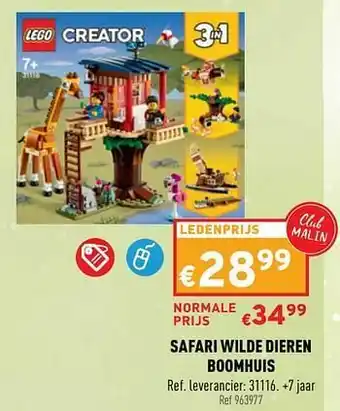 Trafic Safari wilde dieren boomhuis aanbieding