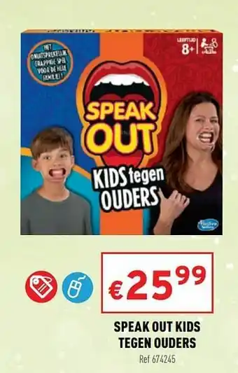 Trafic Speak out kids tegen ouders aanbieding