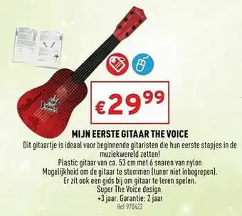 Trafic Mijn eerste gitaar the voice aanbieding