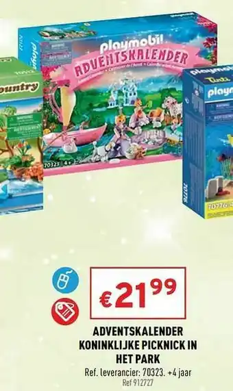 Trafic Adventskalender koninklijke picknick in het park aanbieding