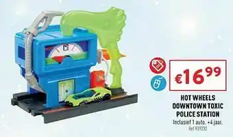 Hot wheels downtown toxic police station