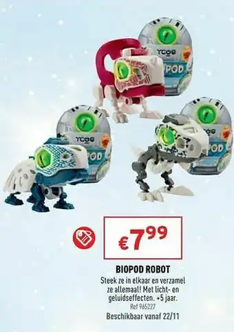 Trafic Biopod robot aanbieding