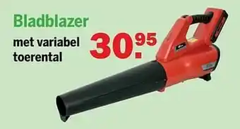 Van Cranenbroek Hvc bladblazer met variabel toerental aanbieding