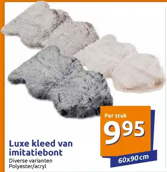 Action Luxe kleed van imitatiebont aanbieding