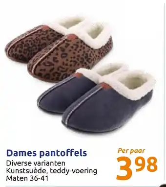 Action Dames pantoffels aanbieding