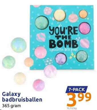 Action Galaxy badbruisballen aanbieding