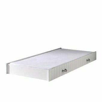 Leen Bakker Vipack rolbed Lewis - wit - 199x94x18,5 cm - Leen Bakker aanbieding
