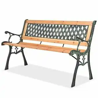 Leen Bakker VIDAXL Tuinbank 122 cm hout - Leen Bakker aanbieding