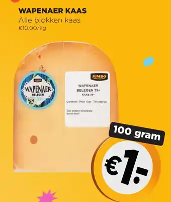 Jumbo Wapenaer kaas 100g aanbieding