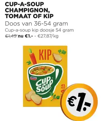 Jumbo Cup-a-Soup Champignon, Tomaat of Kip 36-54g aanbieding
