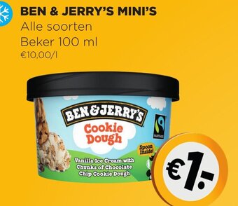 Jumbo Ben & Jerry's Mini's 100ml aanbieding