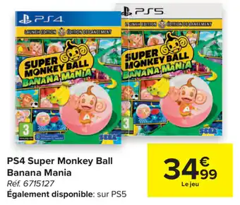 PS4 Super Monkey Ball Banana Mania