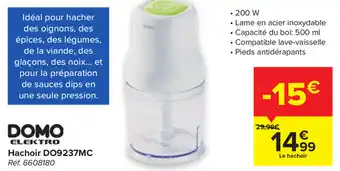 Carrefour DOMO Elektro Hachoir DO9237MC aanbieding