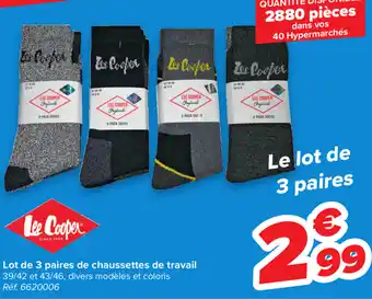 Lot de 3 paires de chaussettes de travail