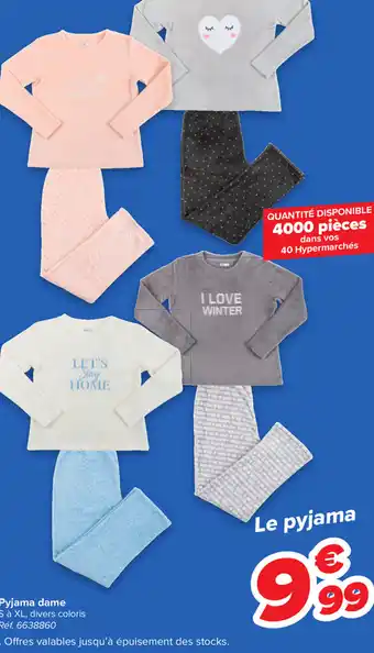 Carrefour Pyjama dame aanbieding
