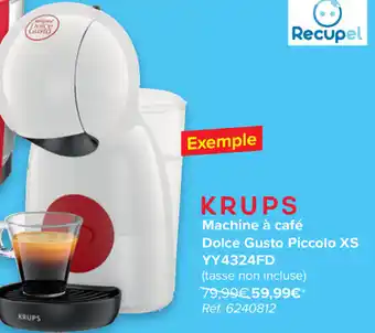 Carrefour Machine a cafe Dolce Gusto Piccolo SX YY4324FD aanbieding
